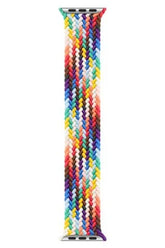 Apple Watch Uyumlu Örgü Loop Kordon Rainbow